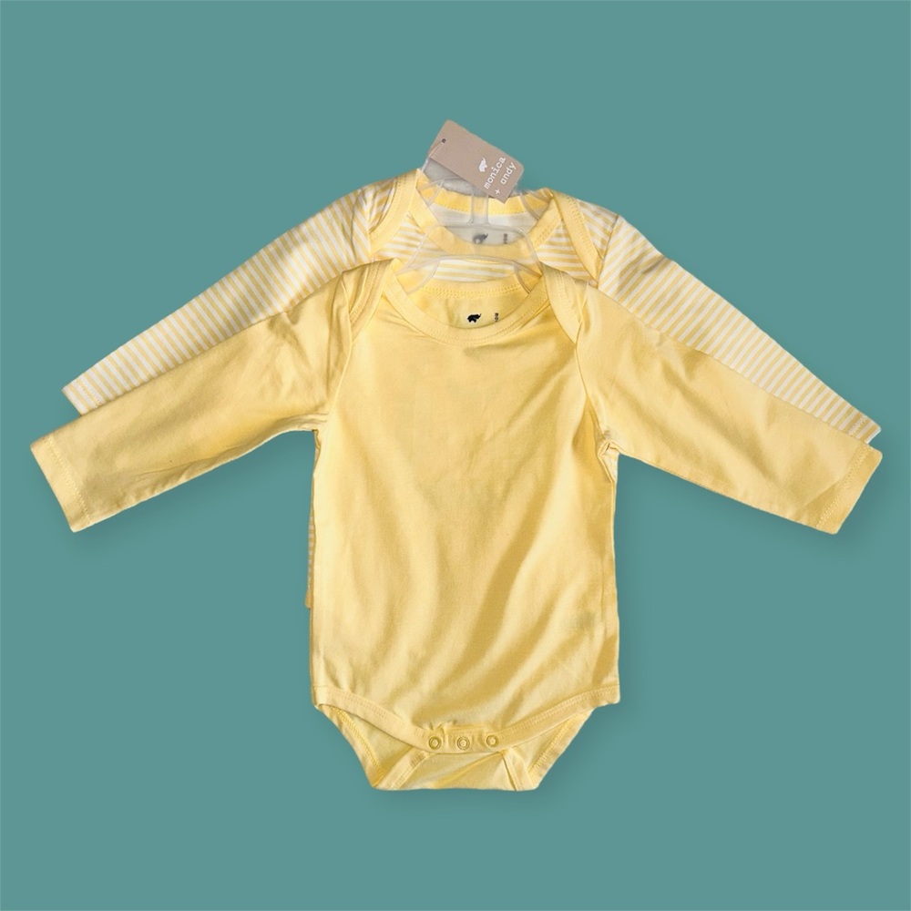 New 2pc Monica & Andy LS Bodysuit Set